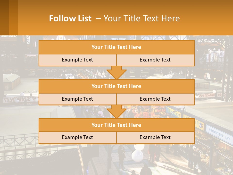 A Group Of People Walking Around A Train Station PowerPoint Template