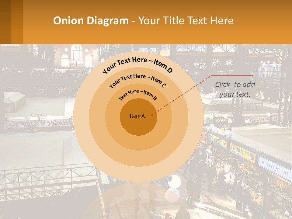 A Group Of People Walking Around A Train Station PowerPoint Template