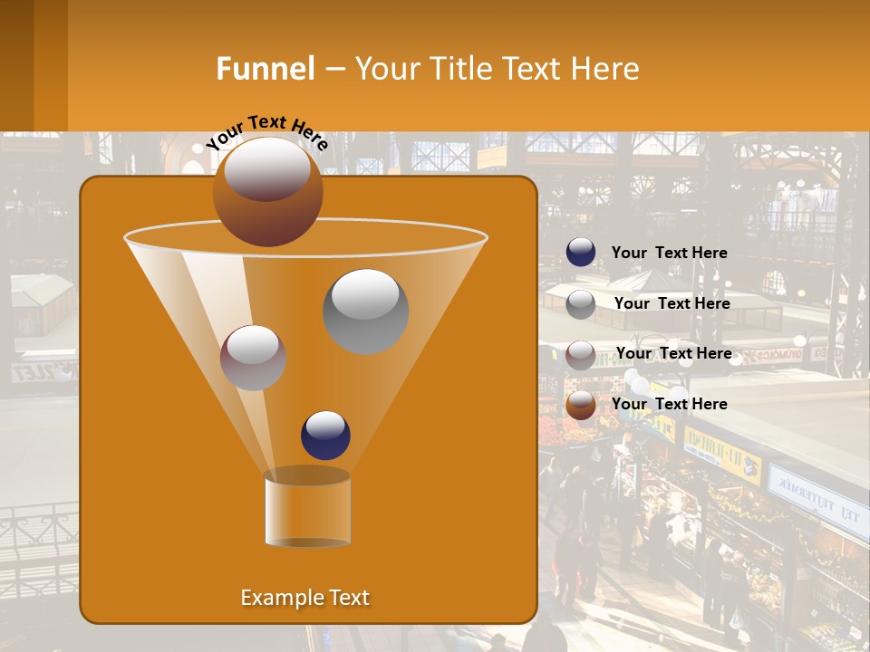 A Group Of People Walking Around A Train Station PowerPoint Template