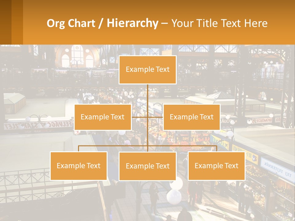 A Group Of People Walking Around A Train Station PowerPoint Template