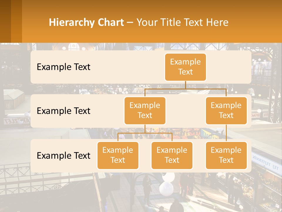 A Group Of People Walking Around A Train Station PowerPoint Template