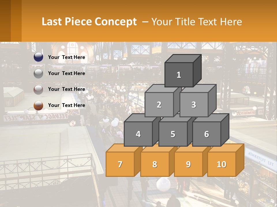 A Group Of People Walking Around A Train Station PowerPoint Template