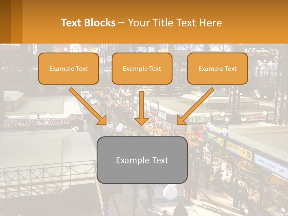 A Group Of People Walking Around A Train Station PowerPoint Template