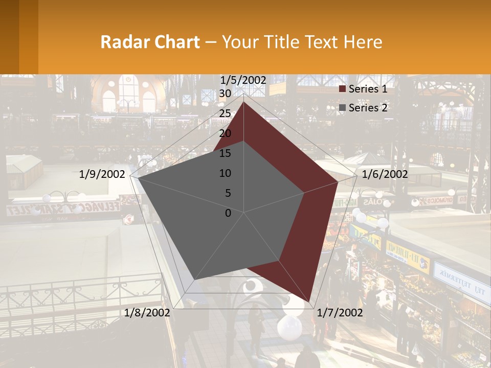 A Group Of People Walking Around A Train Station PowerPoint Template