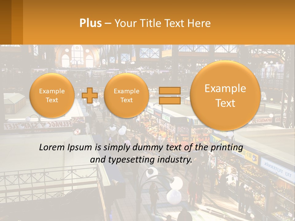 A Group Of People Walking Around A Train Station PowerPoint Template