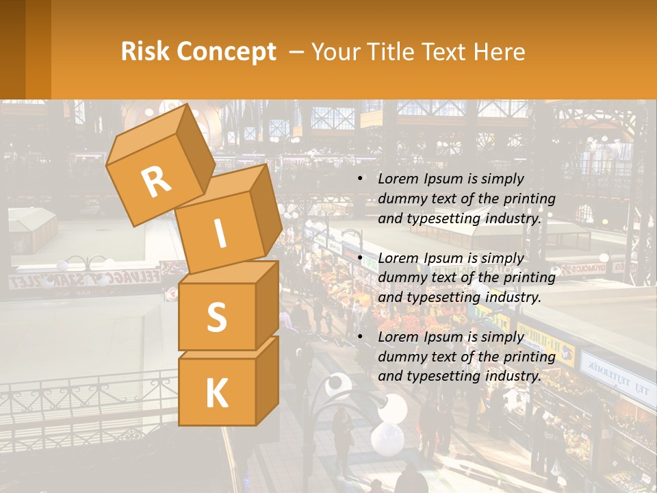 A Group Of People Walking Around A Train Station PowerPoint Template