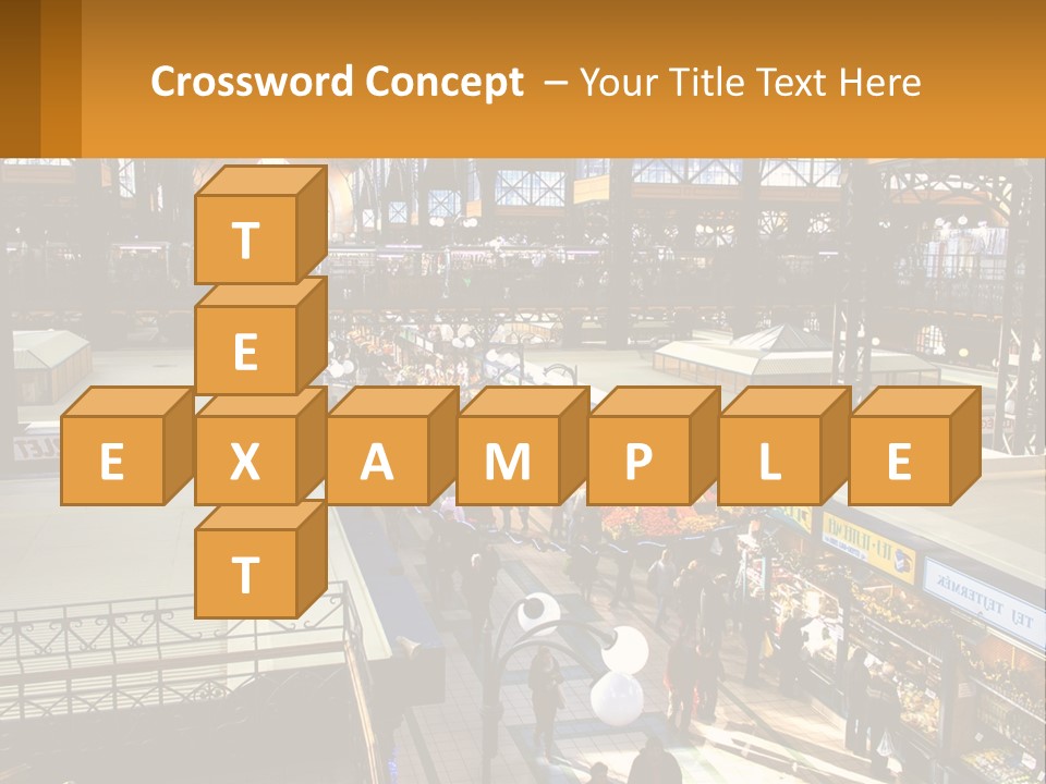 A Group Of People Walking Around A Train Station PowerPoint Template