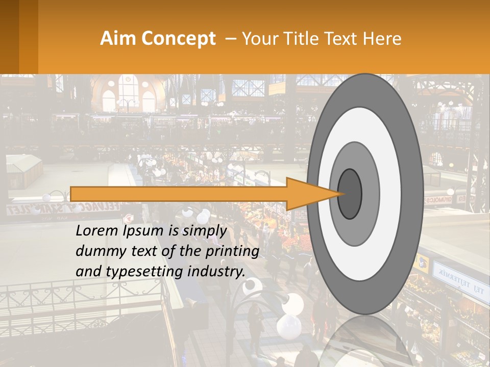 A Group Of People Walking Around A Train Station PowerPoint Template