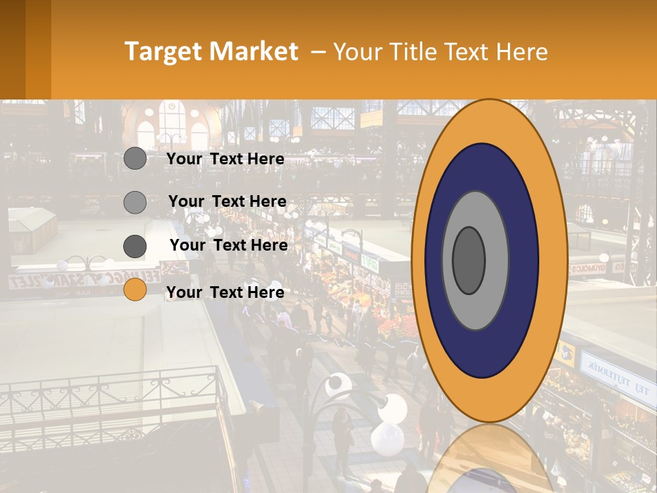 A Group Of People Walking Around A Train Station PowerPoint Template