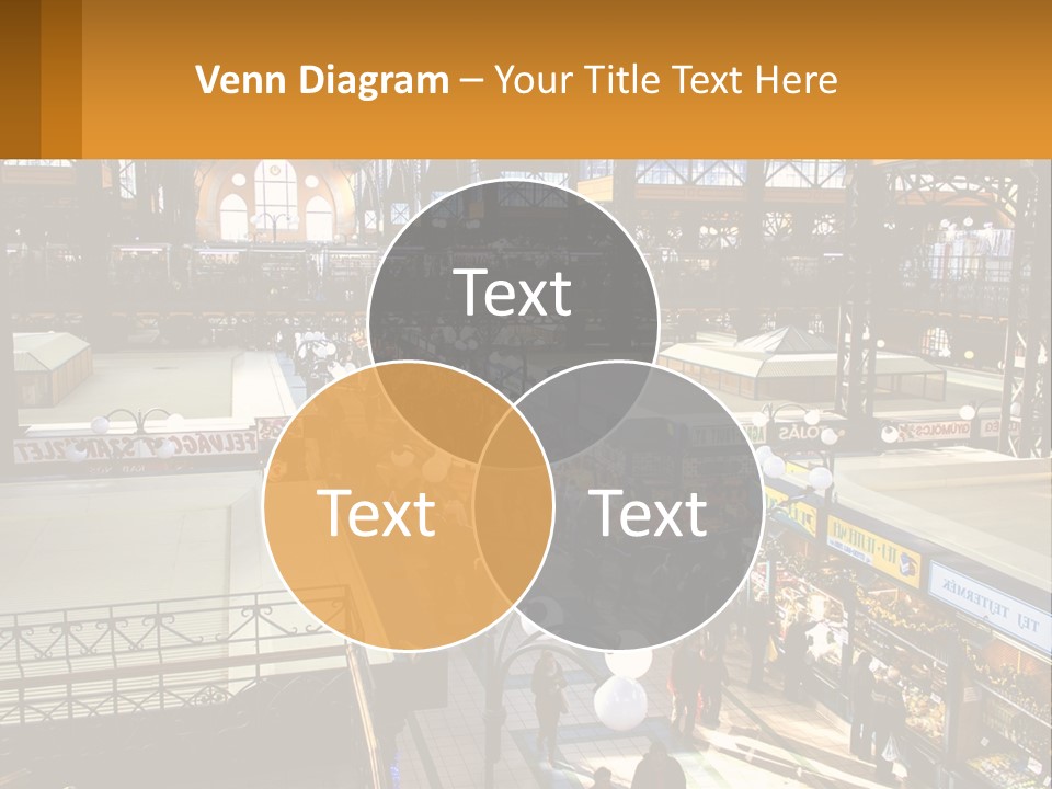 A Group Of People Walking Around A Train Station PowerPoint Template