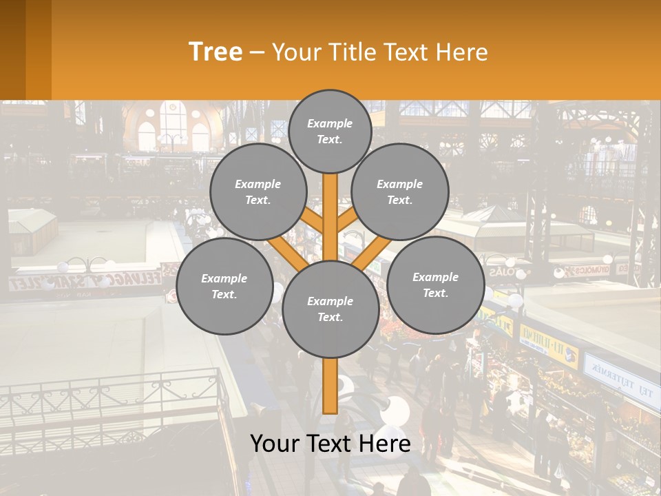 A Group Of People Walking Around A Train Station PowerPoint Template
