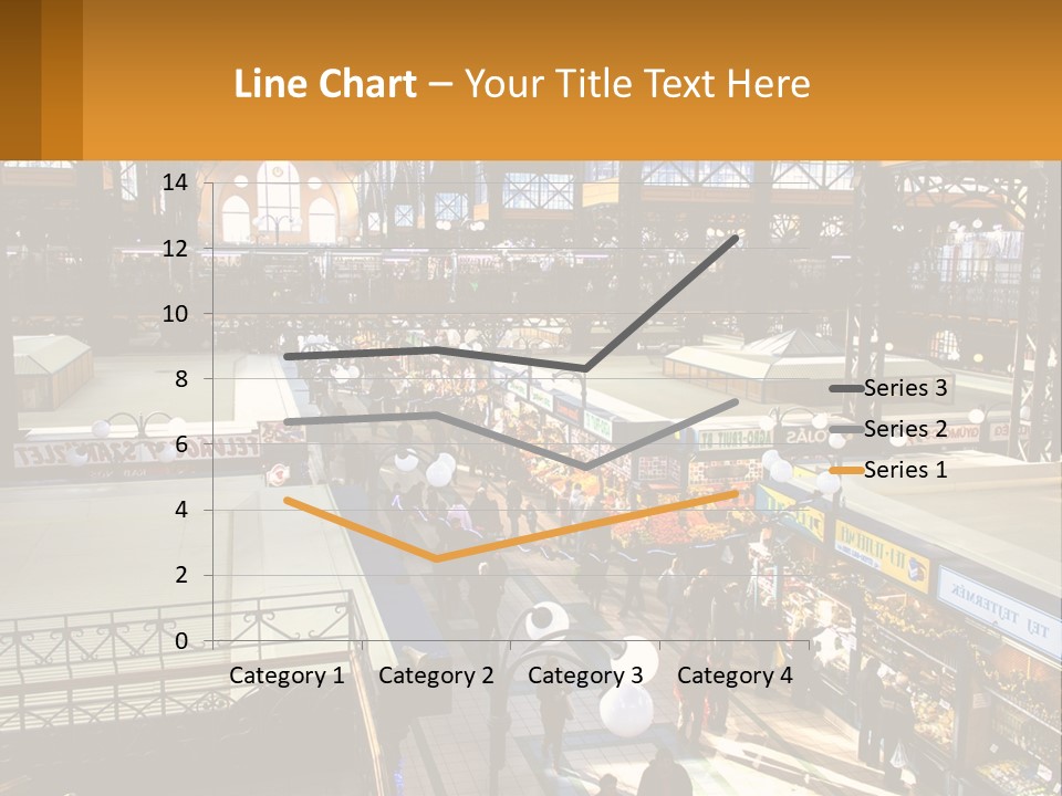 A Group Of People Walking Around A Train Station PowerPoint Template