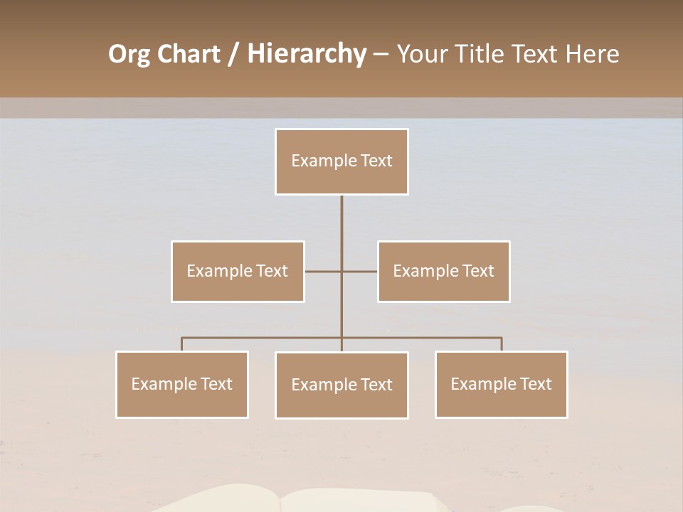 An Open Book And Seashell On A Sandy Beach PowerPoint Template