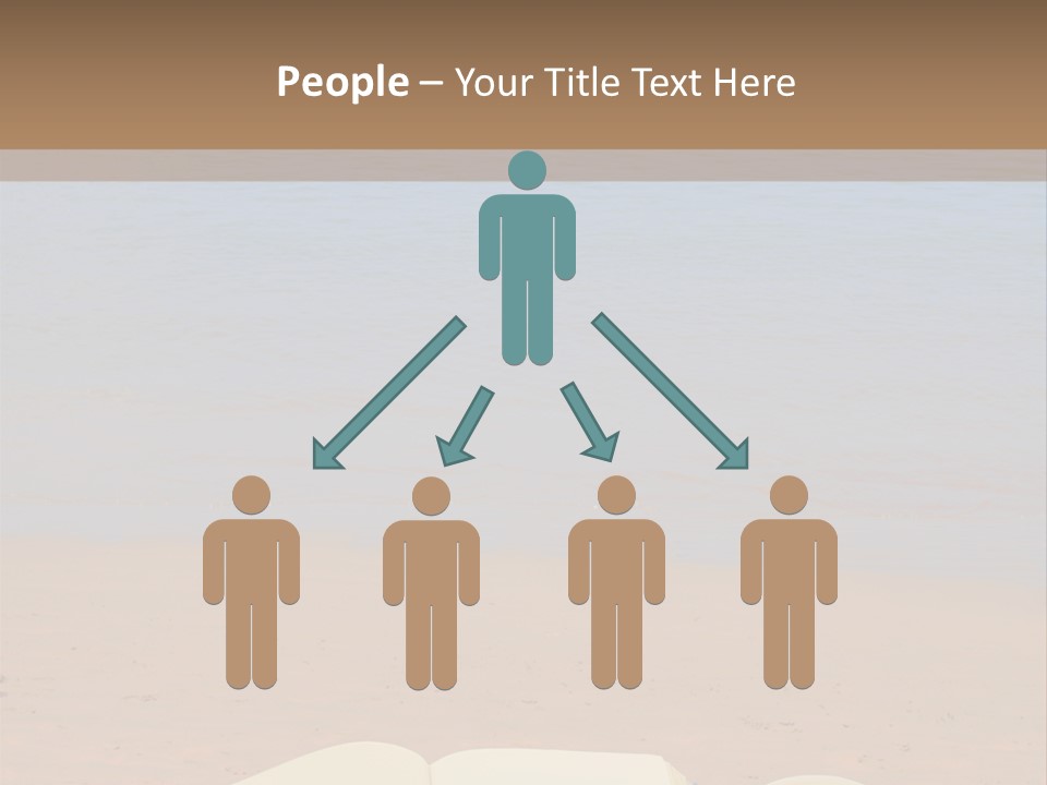 An Open Book And Seashell On A Sandy Beach PowerPoint Template