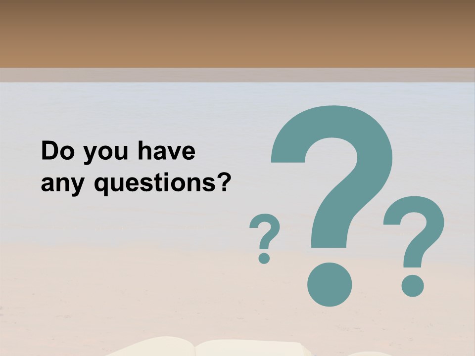 An Open Book And Seashell On A Sandy Beach PowerPoint Template