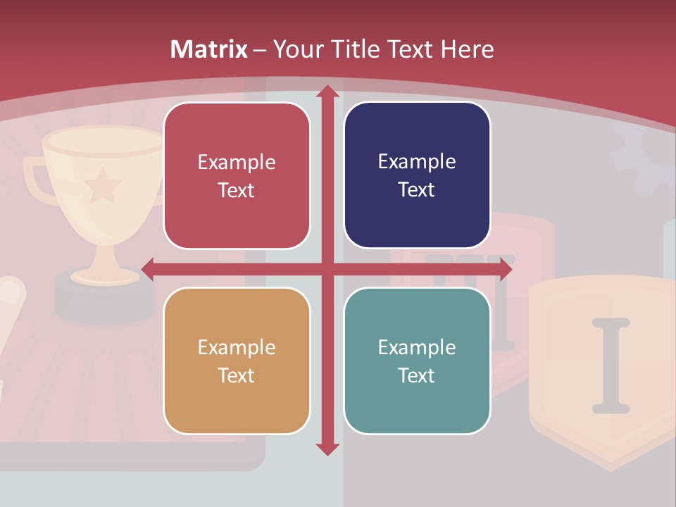 A Hand Touching A Tablet With A Trophy On It PowerPoint Template