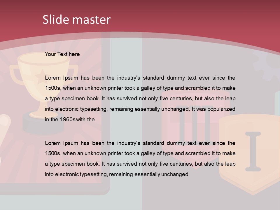 A Hand Touching A Tablet With A Trophy On It PowerPoint Template