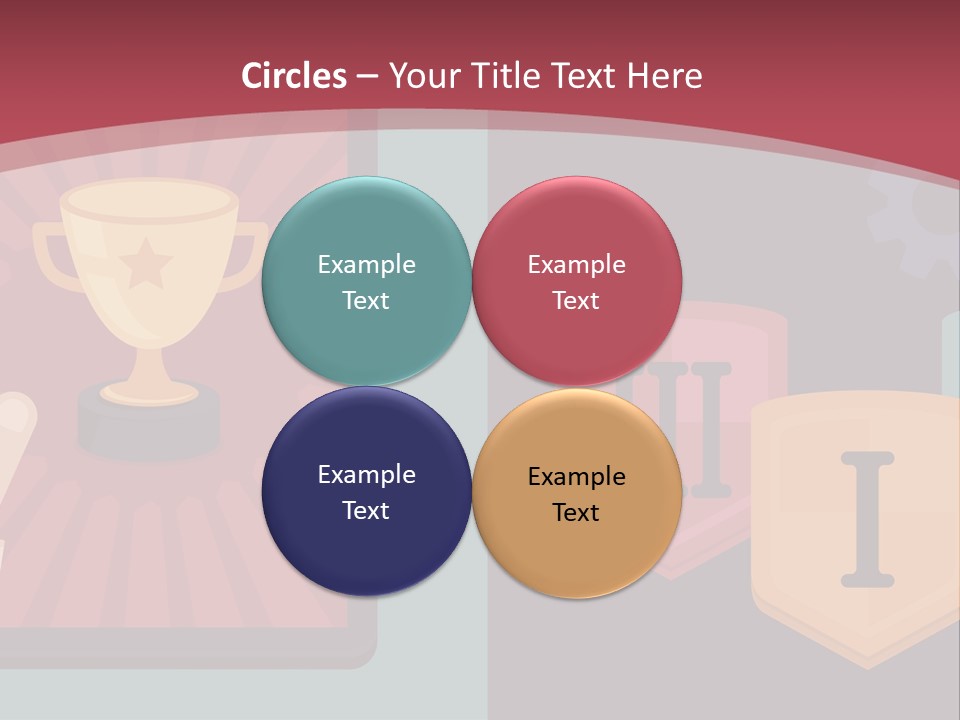 A Hand Touching A Tablet With A Trophy On It PowerPoint Template