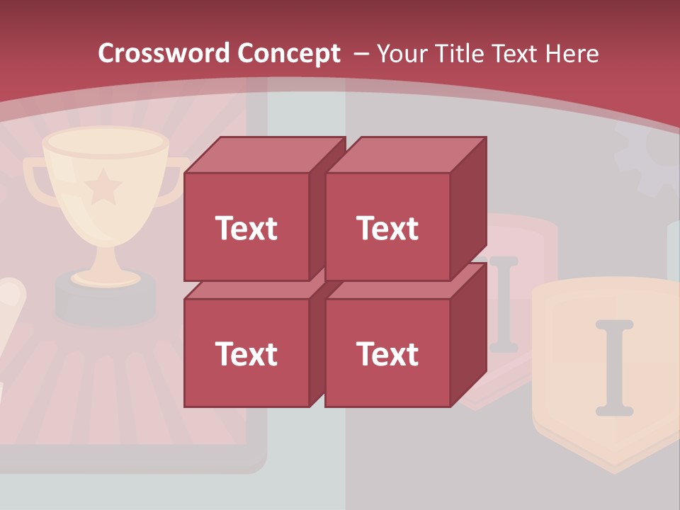 A Hand Touching A Tablet With A Trophy On It PowerPoint Template