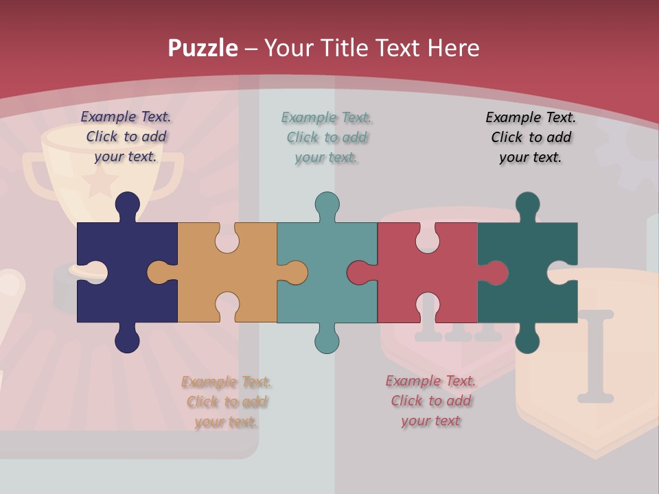 A Hand Touching A Tablet With A Trophy On It PowerPoint Template