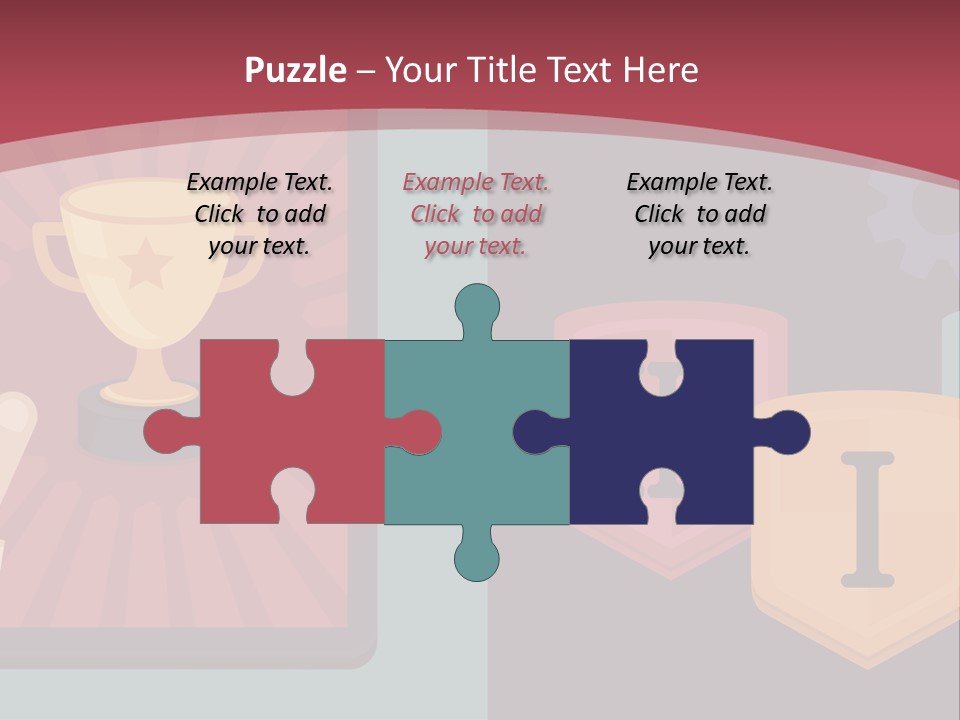 A Hand Touching A Tablet With A Trophy On It PowerPoint Template