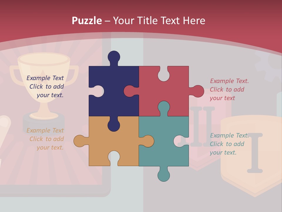 A Hand Touching A Tablet With A Trophy On It PowerPoint Template