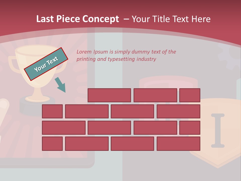 A Hand Touching A Tablet With A Trophy On It PowerPoint Template