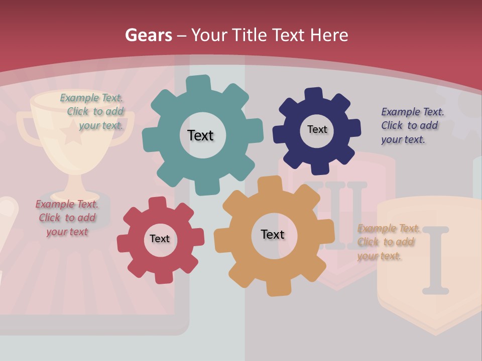 A Hand Touching A Tablet With A Trophy On It PowerPoint Template