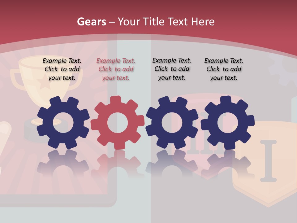 A Hand Touching A Tablet With A Trophy On It PowerPoint Template