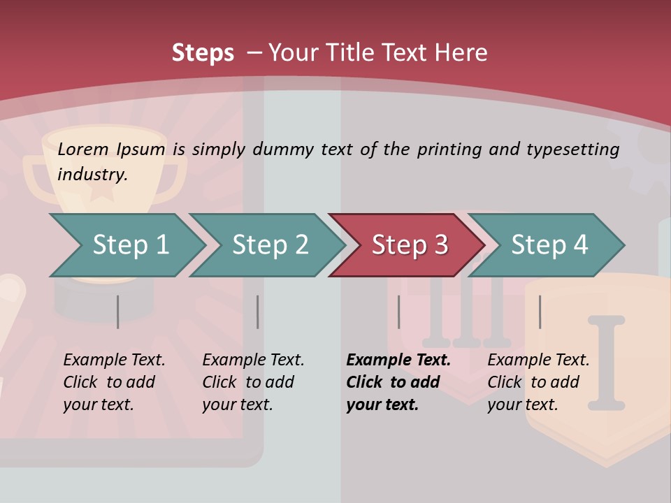 A Hand Touching A Tablet With A Trophy On It PowerPoint Template