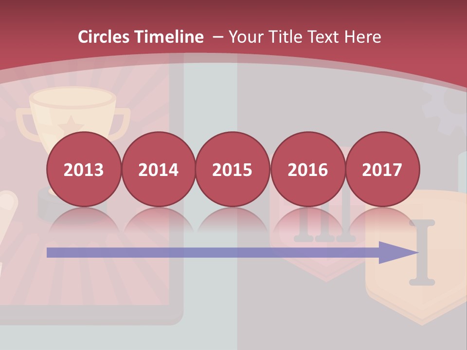 A Hand Touching A Tablet With A Trophy On It PowerPoint Template