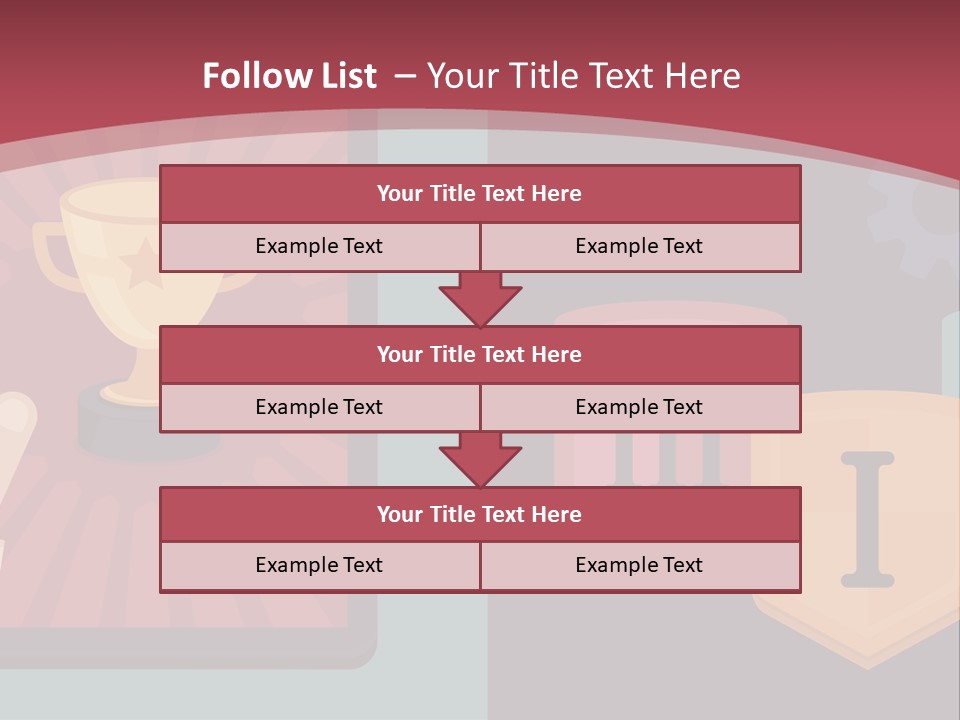 A Hand Touching A Tablet With A Trophy On It PowerPoint Template