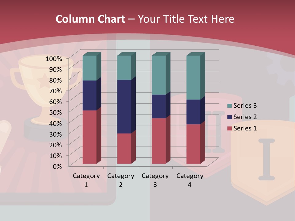 A Hand Touching A Tablet With A Trophy On It PowerPoint Template