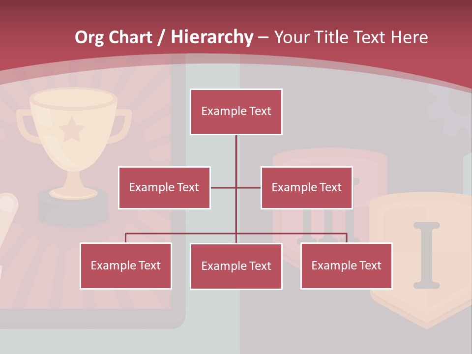 A Hand Touching A Tablet With A Trophy On It PowerPoint Template