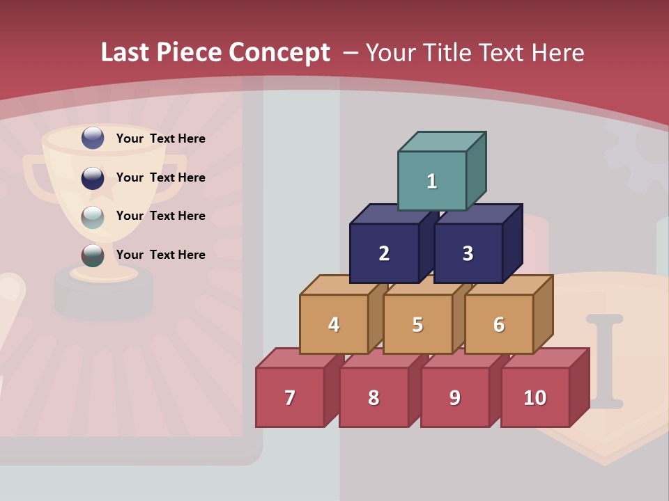 A Hand Touching A Tablet With A Trophy On It PowerPoint Template