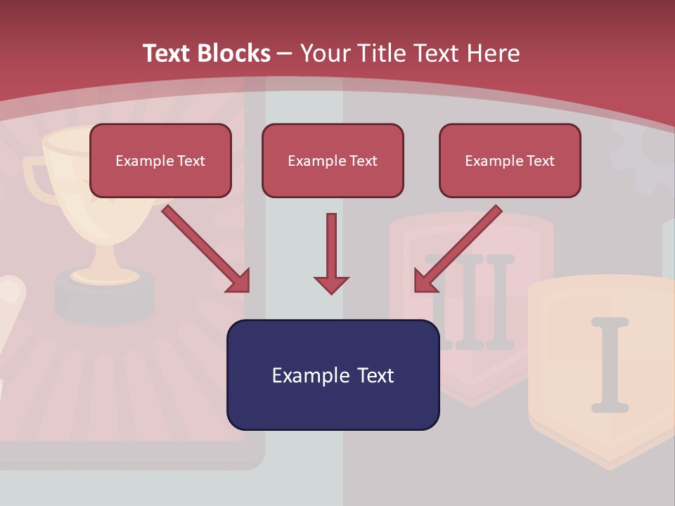 A Hand Touching A Tablet With A Trophy On It PowerPoint Template