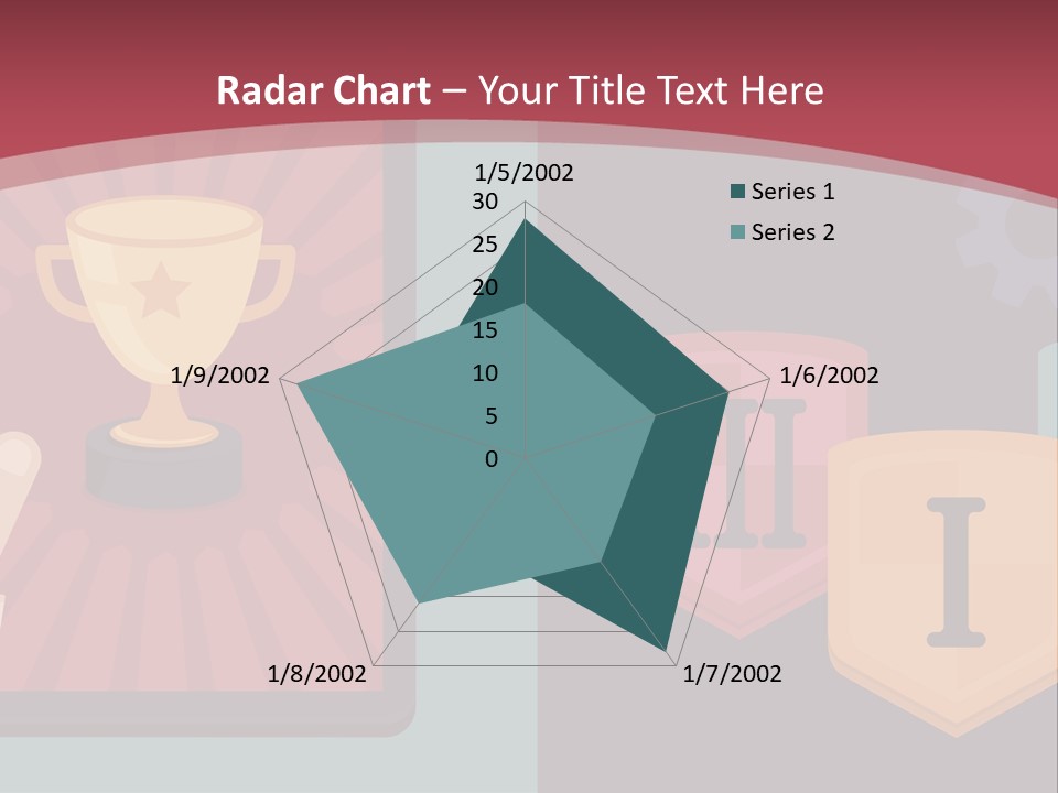 A Hand Touching A Tablet With A Trophy On It PowerPoint Template