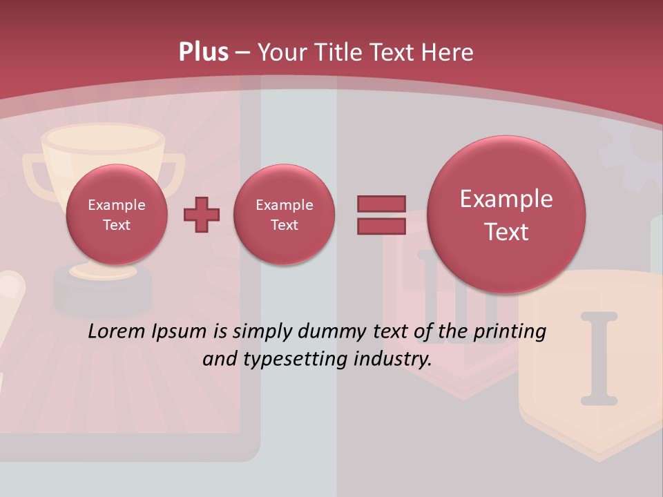 A Hand Touching A Tablet With A Trophy On It PowerPoint Template