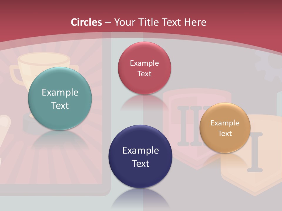 A Hand Touching A Tablet With A Trophy On It PowerPoint Template