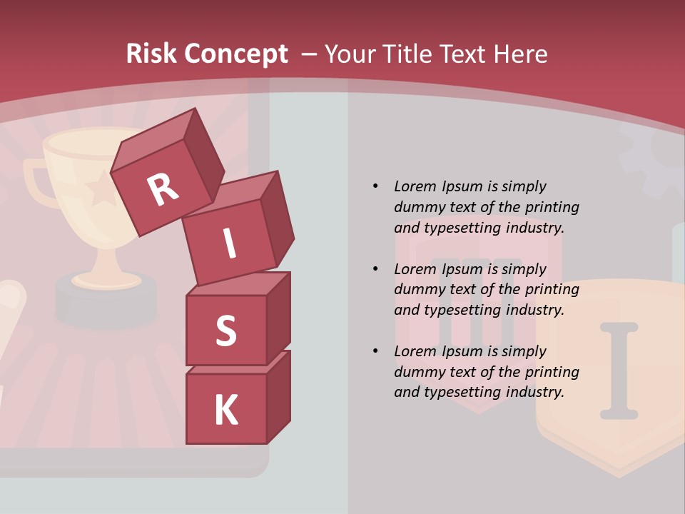 A Hand Touching A Tablet With A Trophy On It PowerPoint Template