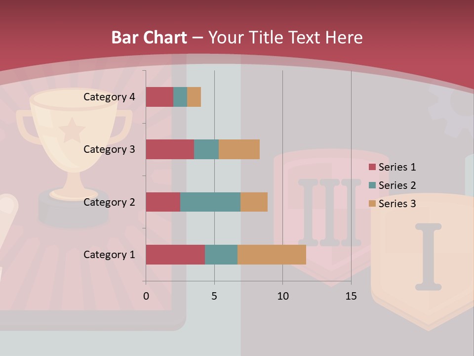 A Hand Touching A Tablet With A Trophy On It PowerPoint Template