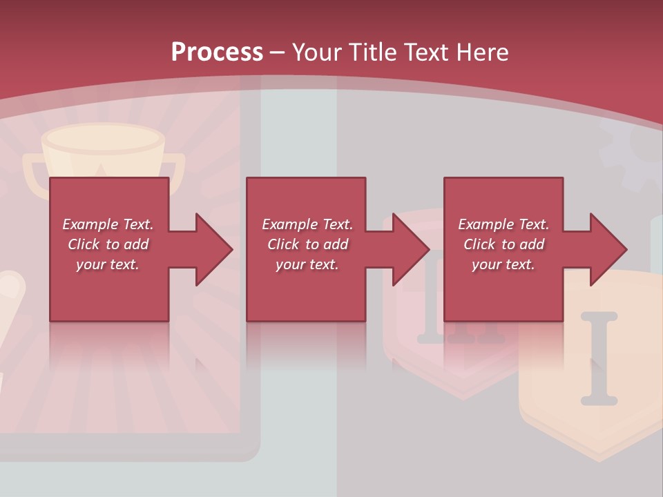A Hand Touching A Tablet With A Trophy On It PowerPoint Template