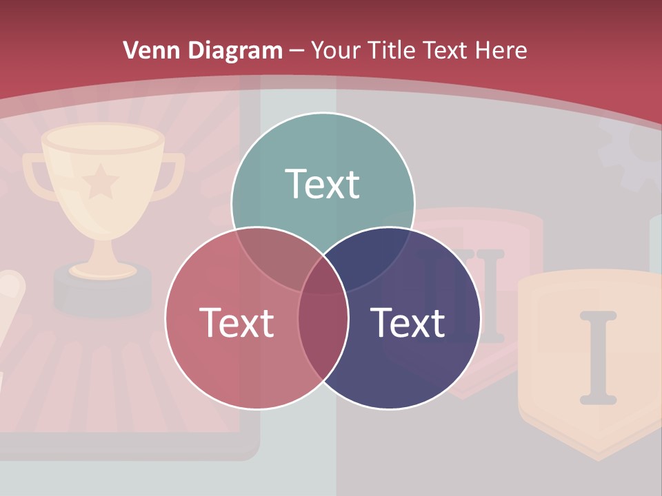 A Hand Touching A Tablet With A Trophy On It PowerPoint Template