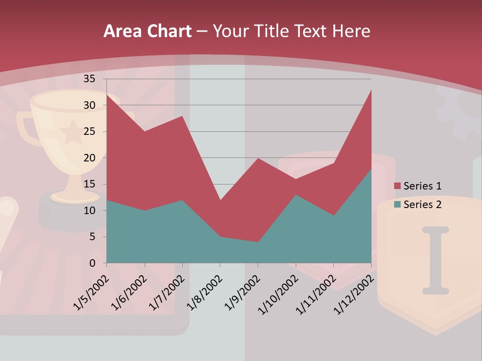 A Hand Touching A Tablet With A Trophy On It PowerPoint Template