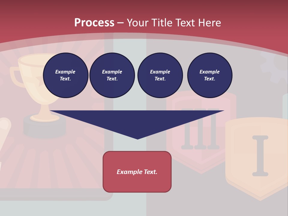 A Hand Touching A Tablet With A Trophy On It PowerPoint Template