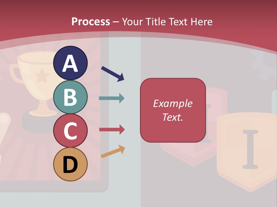 A Hand Touching A Tablet With A Trophy On It PowerPoint Template