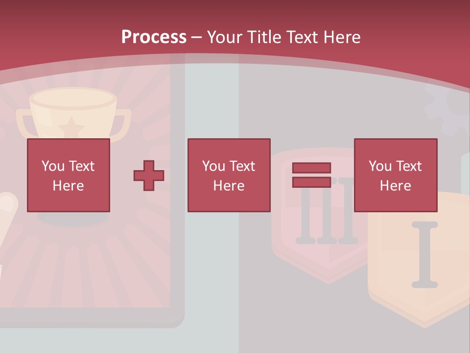 A Hand Touching A Tablet With A Trophy On It PowerPoint Template