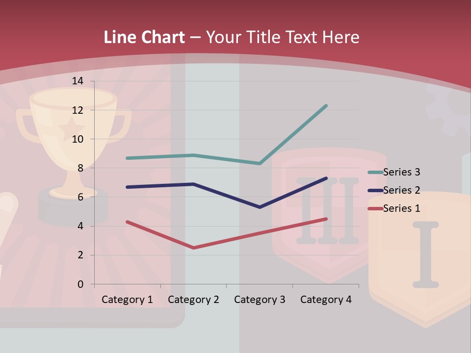 A Hand Touching A Tablet With A Trophy On It PowerPoint Template