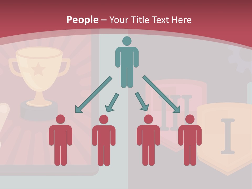 A Hand Touching A Tablet With A Trophy On It PowerPoint Template