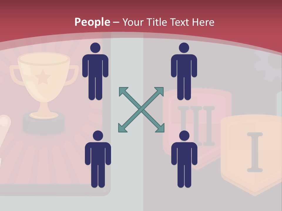 A Hand Touching A Tablet With A Trophy On It PowerPoint Template